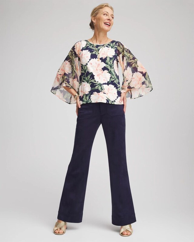 Georgette Angel-Sleeved Top - image 2